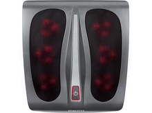 Charger l'image dans la galerie, Un masseur de pieds gris avec des lumières rouges et un bouton d'alimentation.