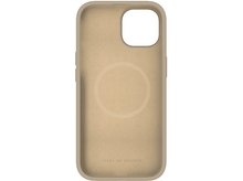 Charger l'image dans la galerie, Une coque de téléphone beige avec un cercle au dos.