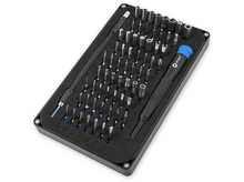Charger l'image dans la galerie, Un ensemble d'outils iFixit organisé dans un étui noir. Comprend divers embouts de tournevis.
