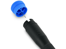 Charger l'image dans la galerie, Un outil d'ouverture iFixit avec un capuchon bleu et une poignée noire. La pointe est visible.