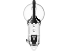 Charger l'image dans la galerie, Un accessoire de caméra Insta360 transparent. Il a un corps transparent avec des accents noirs et une poignée.