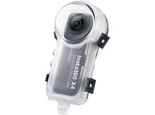 Charger l'image dans la galerie, Boîtier transparent avec caméra. Lentille noire au centre. Fond blanc.