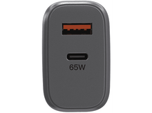 Charger l'image dans la galerie, Chargeur USB-C gris 65 W, port orange visible.
