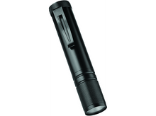 Charger l'image dans la galerie, Une lampe de poche noire avec un clip de poche.