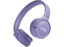 Charger l'image dans la galerie, Casque JBL violet. Le casque est supra-auriculaire, avec un design incurvé et le logo JBL sur le côté.