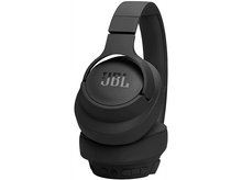 Charger l'image dans la galerie, Un casque JBL noir isolé sur fond blanc. Le casque est circum-aural et porte le logo JBL sur l'écouteur.
