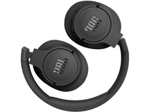 Charger l'image dans la galerie, Casque JBL noir, plié, vue de dessus, isolé sur fond blanc.