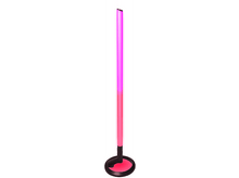 Charger l'image dans la galerie, Un lampadaire avec un dégradé rose et violet, sur une base circulaire noire.