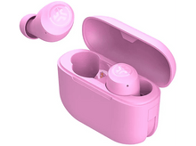 Charger l'image dans la galerie, Écouteurs sans fil roses avec étui de chargement, isolés.