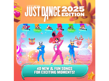 Charger l'image dans la galerie, Couverture de Just Dance 2025 avec danseurs, texte et éléments de jeu.