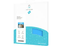 Charger l'image dans la galerie, Boîte blanche avec une housse de tablette bleue pour enfants. La boîte indique 'JUST IN CASE' et 'Kids'.