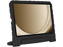 Charger l'image dans la galerie, Une tablette noire dans un étui de protection avec support, sur une surface blanche.