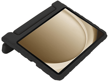 Charger l'image dans la galerie, Une tablette noire dans un étui, inclinée, avec un écran beige affiché.