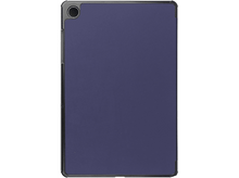 Charger l'image dans la galerie, Une coque de tablette, bleu foncé à l'extérieur. Cadre noir autour des bords.