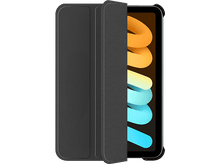 Charger l'image dans la galerie, Étui noir pour iPad Mini, ouvert pour révéler la tablette. L'étui est noir.