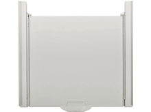 Charger l'image dans la galerie, Un tiroir blanc avec une poignée. C'est un tiroir tiré d'un meuble blanc.