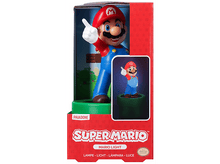 Charger l'image dans la galerie, Une lampe Super Mario avec une figurine de Mario dans une boîte d'exposition sur fond blanc.