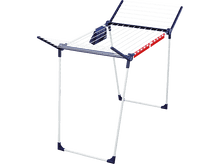 Charger l'image dans la galerie, Étendage bleu et blanc, vide.