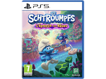 Charger l'image dans la galerie, Jaquette de jeu avec des personnages Schtroumpfs dans un monde fantastique coloré. Écrit 'Les Schtroumpfs' et 'L'Épopée des Rêves'.