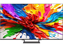 Charger l'image dans la galerie, Une peinture colorée affichée sur une grande télévision, avec un support noir.