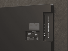 Charger l'image dans la galerie, Gros plan des ports TV à l'arrière. Affiche HDMI, USB, LAN et autres ports de connexion.