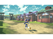 Charger l'image dans la galerie, Un personnage court dans un cadre de village de style japonais.