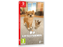 Charger l'image dans la galerie, Boîtier de jeu Nintendo Switch. La couverture présente un Shiba Inu et un chat. Titre : Little Friends.