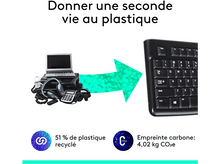 Charger l'image dans la galerie, LOGITECH Clavier K120 AZERTY Noir (920-002482)