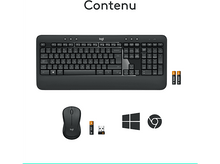 Charger l'image dans la galerie, LOGITECH Clavier sans fil et Souris sans fil MK540 Advanced AZERTY Noir (920-008678)