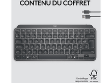 Charger l'image dans la galerie, Clavier avec des touches et un logo logi.