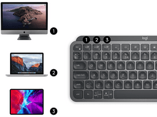 Charger l'image dans la galerie, LOGITECH Clavier sans fil MX Keys Mini Illuminated QWERTZU Graphite (920-010485)