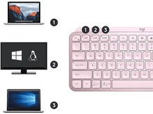 Charger l'image dans la galerie, LOGITECH Clavier sans fil MX Keys Mini Illuminated QWERTZU Pink (920-010487)