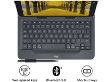 Charger l'image dans la galerie, LOGITECH Cover clavier universel 9-10" AZERTY FR Noir (920-008338) Cover Azerty 10 pouces Noir