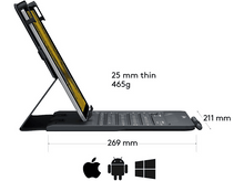 Charger l'image dans la galerie, LOGITECH Cover clavier universel 9-10" AZERTY FR Noir (920-008338) Cover Azerty 10 pouces Noir