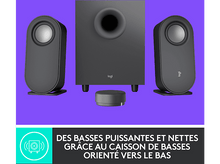 Charger l'image dans la galerie, LOGITECH Haut-parleurs PC avec caisson de basses Noir (980-001348)