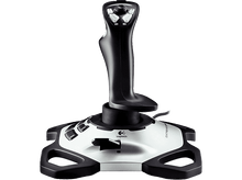 Charger l'image dans la galerie, Joystick Logitech Extreme 3D Pro noir et argent pour jeux.