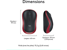 Charger l'image dans la galerie, LOGITECH Souris sans fil M185 Rouge (910-002237)