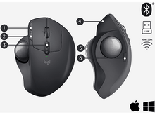 Charger l'image dans la galerie, LOGITECH Souris sans fil trackball MX Ergo Advanced Noir (910-005179)