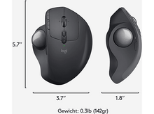 Charger l'image dans la galerie, LOGITECH Souris sans fil trackball MX Ergo Advanced Noir (910-005179)