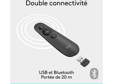 Charger l'image dans la galerie, LOGITECH Télécommande avec pointeur laser R500S Noir (910-005843)