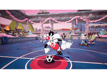 Charger l'image dans la galerie, Sylvestre le chat jouant au football avec d'autres personnages de Looney Tunes.