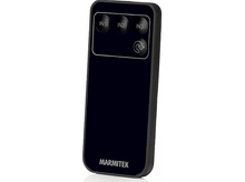 Charger l'image dans la galerie, Une télécommande noire avec trois boutons et le logo Marmitek.