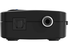 Charger l'image dans la galerie, Un appareil électronique noir avec des ports optiques et audio.