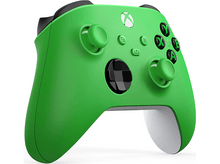 Charger l'image dans la galerie, Manette Xbox verte avec boutons noirs et accents blancs.