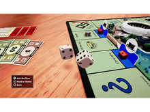 Charger l'image dans la galerie, Jeu de société Monopoly avec des dés roulant dans un environnement virtuel.