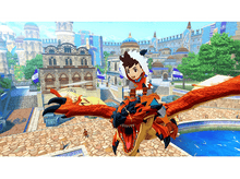 Charger l'image dans la galerie, Scène d'anime d'un garçon sur un dragon volant au-dessus d'une ville.