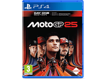Charger l'image dans la galerie, Jaquette de jeu PS4 : MotoGP 25, avec six pilotes et un fond noir.