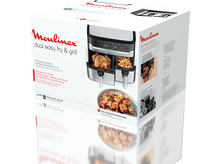 Charger l'image dans la galerie, MOULINEX Airfryer Dual Easy Fry & Grill (EZ905D20)
