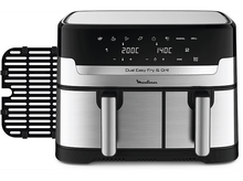 Charger l'image dans la galerie, MOULINEX Airfryer Dual Easy Fry & Grill (EZ905D20)