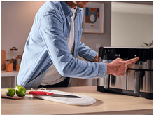Charger l'image dans la galerie, MOULINEX Airfryer Dual Easy Fry & Grill (EZ905D20)